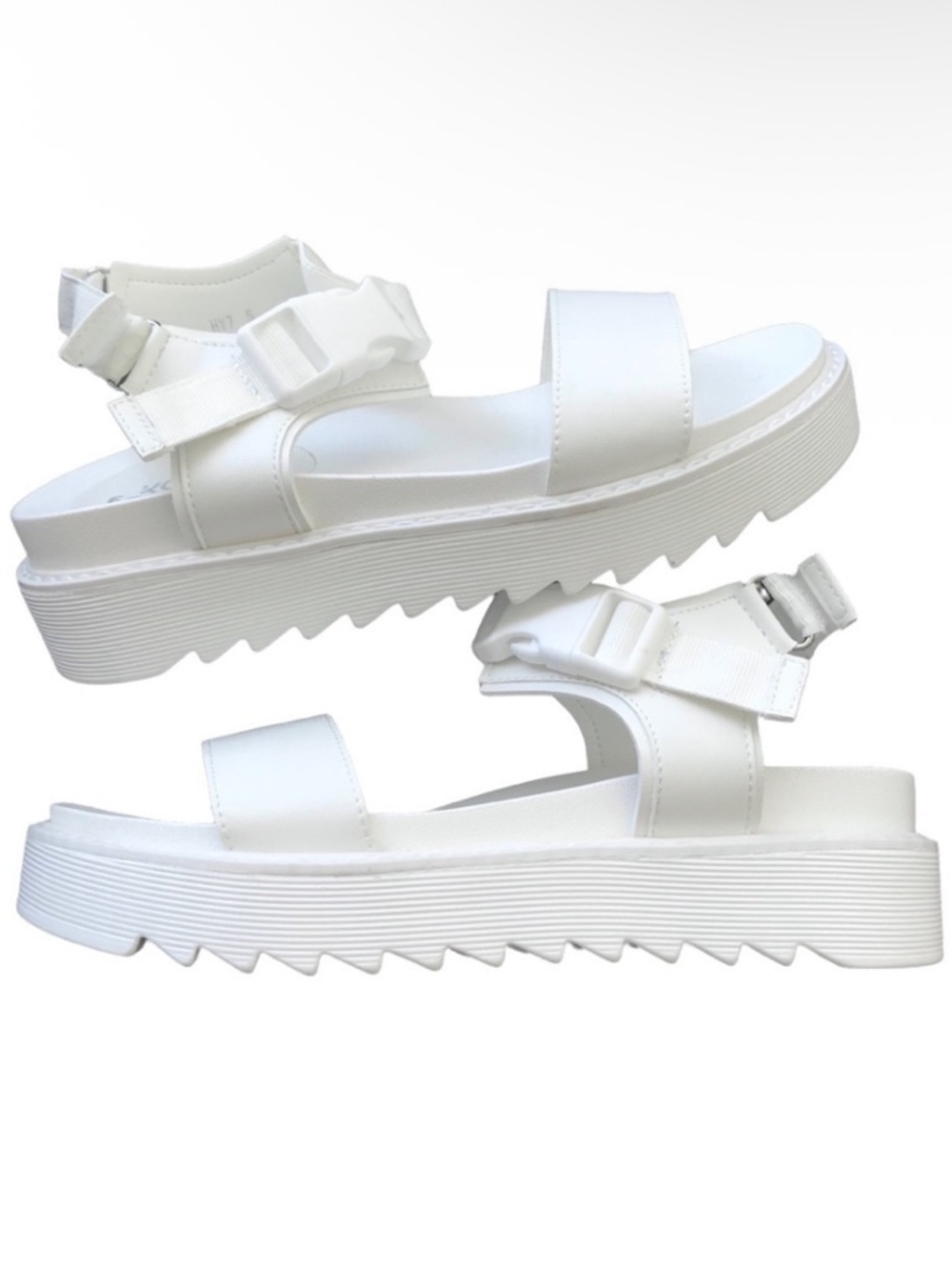 Koi White Platform Sandal
